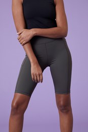 pantalones cortos de ciclismo de 25,4 cm para mujer Caqui