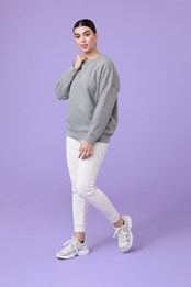 Infinity Tipping Womens Sweater Grey