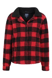 Rocky Womens Checked Fleece Shirt Red