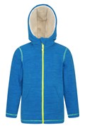 Snowdonia Kids Borg Lined Hoodie, BLUE, Kids Size 9-10 Yrs (140 cm)
