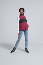 Ivy Womens Recycled Gilet Burgundy