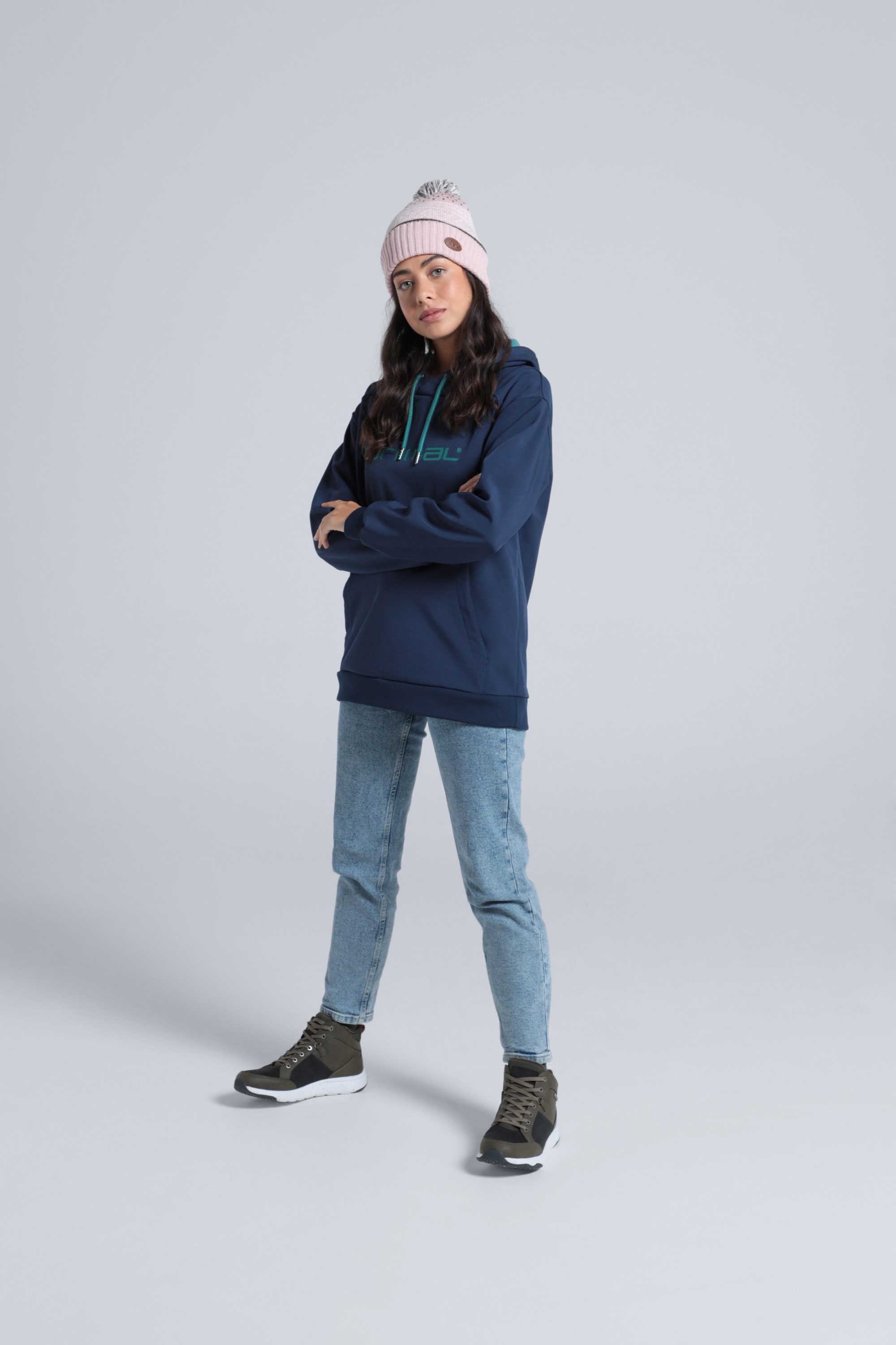 Daxton Womens Softshell Hoodie - Navy