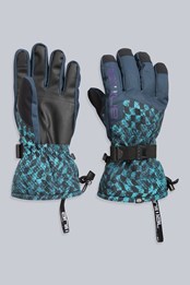 Iced Mens Snow Gloves Teal