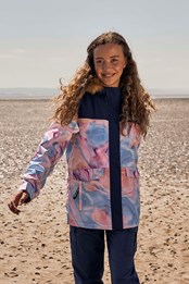 Wanderer kurtka dla dzieci z materiałów pochodzących z recyklingu Różowy