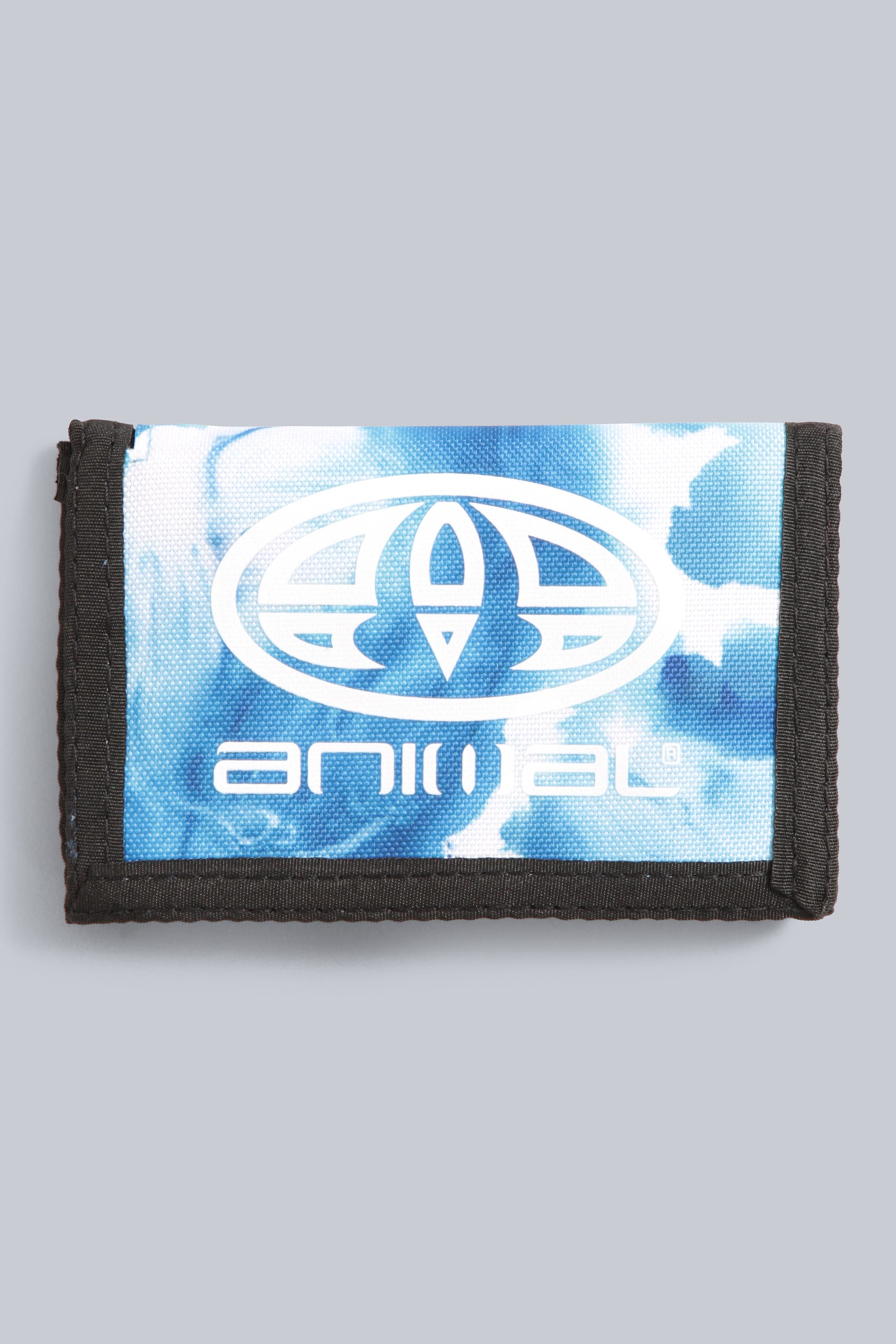 Animal Lukon portfel tryptyk z materiałów pochodzących z recyklingu - Blue