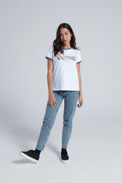 Animal Tegan Womens Organic T-Shirt - White