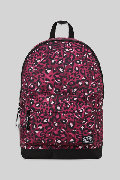 Animal Leopard Recycled 20L Backpack - Pink