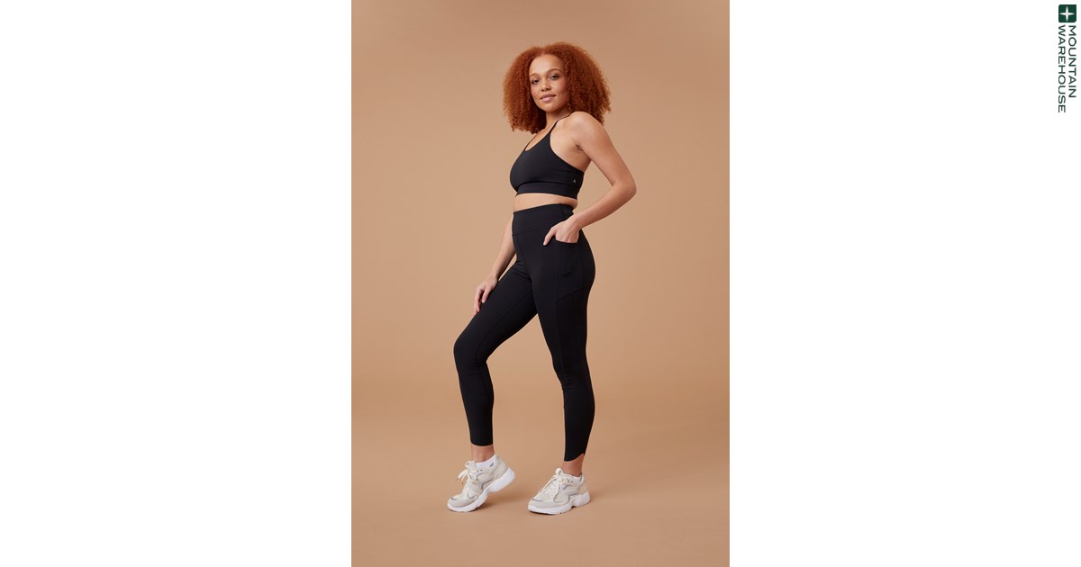 Velocity high Waist and a Trendy V Cut Band, These Leggings Offer