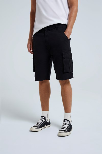 Haze Mens Organic Cargo Shorts - Black