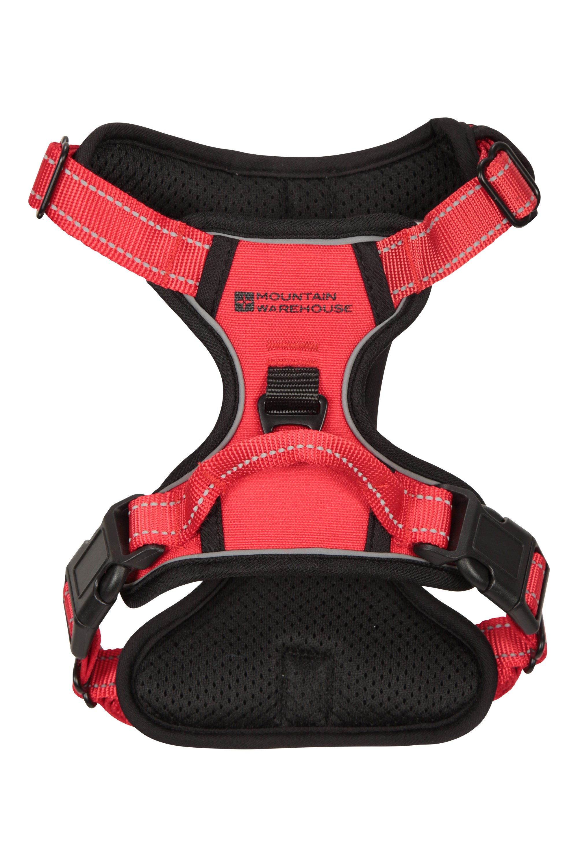 Reflective Padded Dog Harness - Red