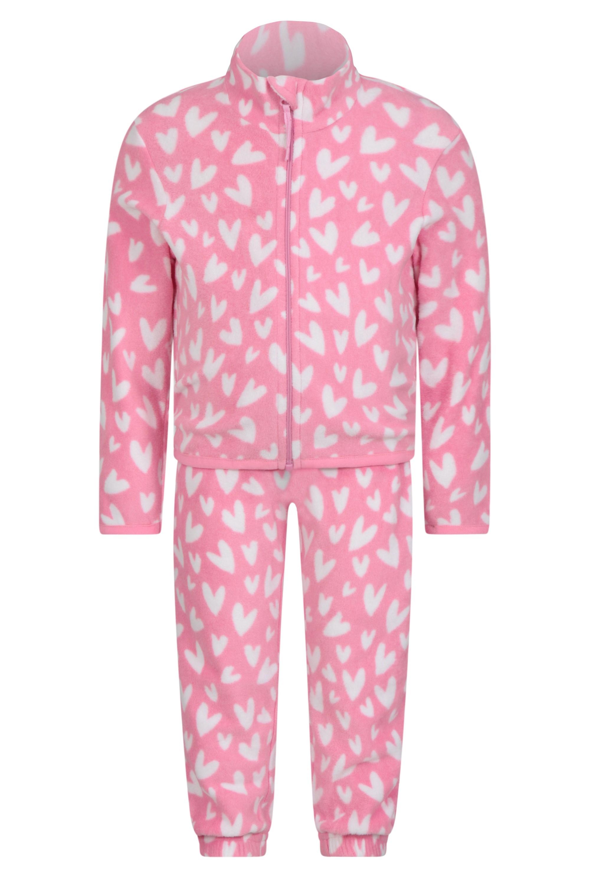 Baby Printed Fleece Set - Pink