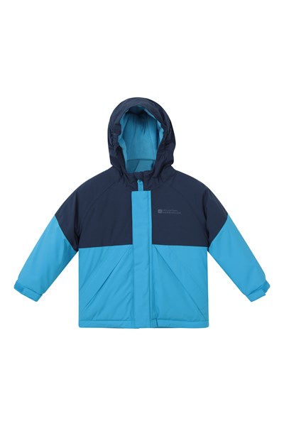 Baby Colourblock Waterproof Jacket - Blue
