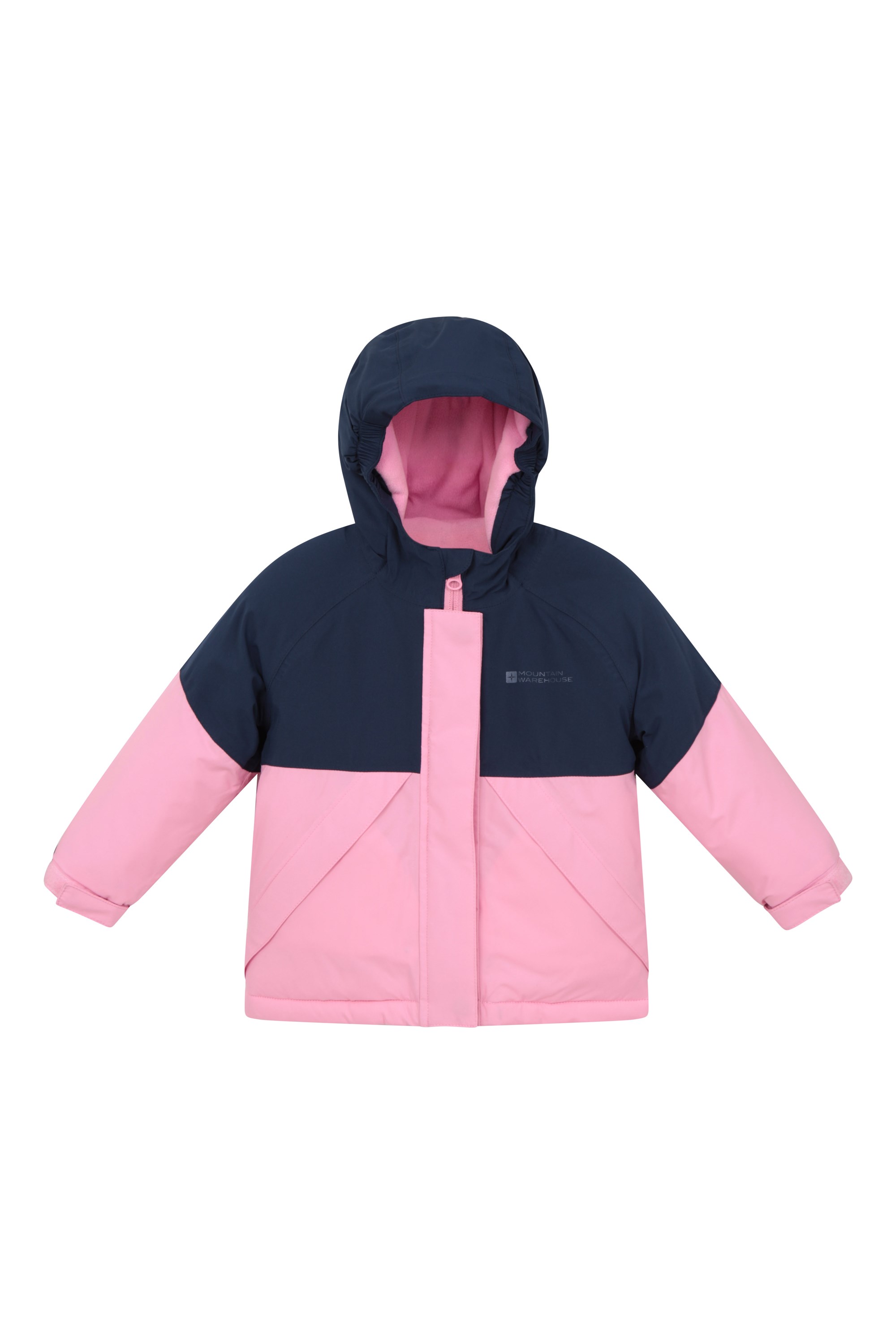 Baby Colourblock Waterproof Jacket - Pink