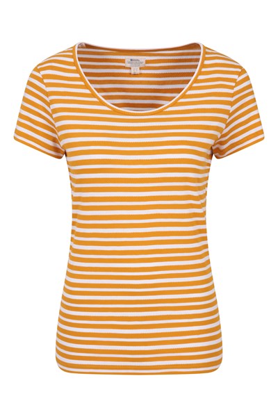 Vancouver Womens Stripe T-Shirt - Yellow