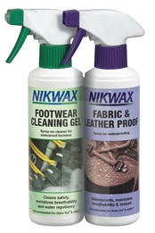 Nikwax Cleaning Gel and Leather Proofer 300ml - 2 Pack