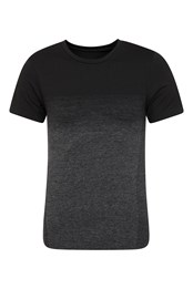Grip Mens Seamless Ombre T-Shirt Black