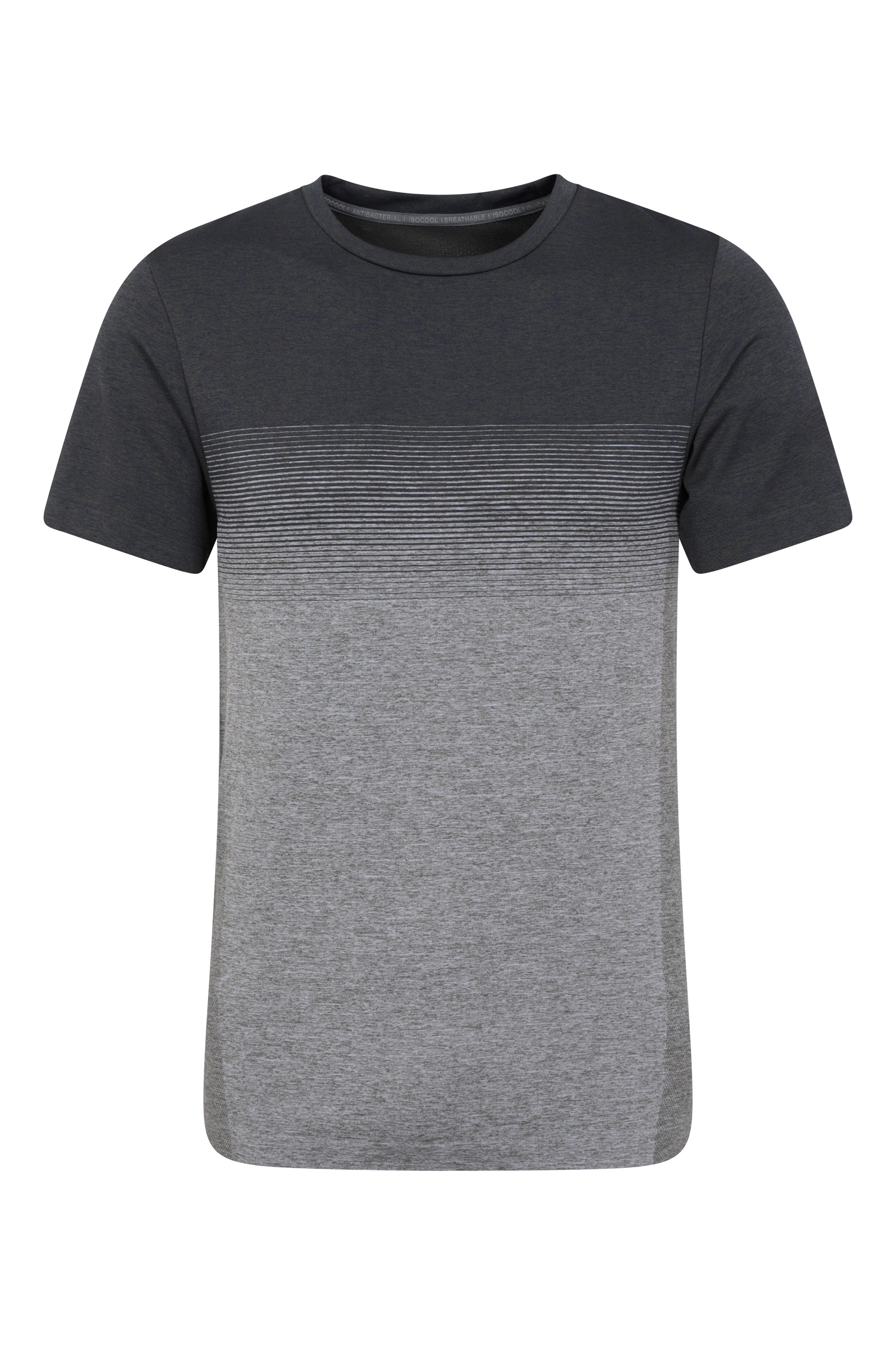 Grip męska koszulka bezszwowa z efektem ombre - Grey