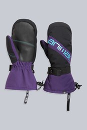 Animal Snowstorm męskie rękawice narciarskie z materiałów z recyclingu Purpurowy