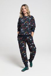 Bedrucktes Pyjama-Set für Damen Marine