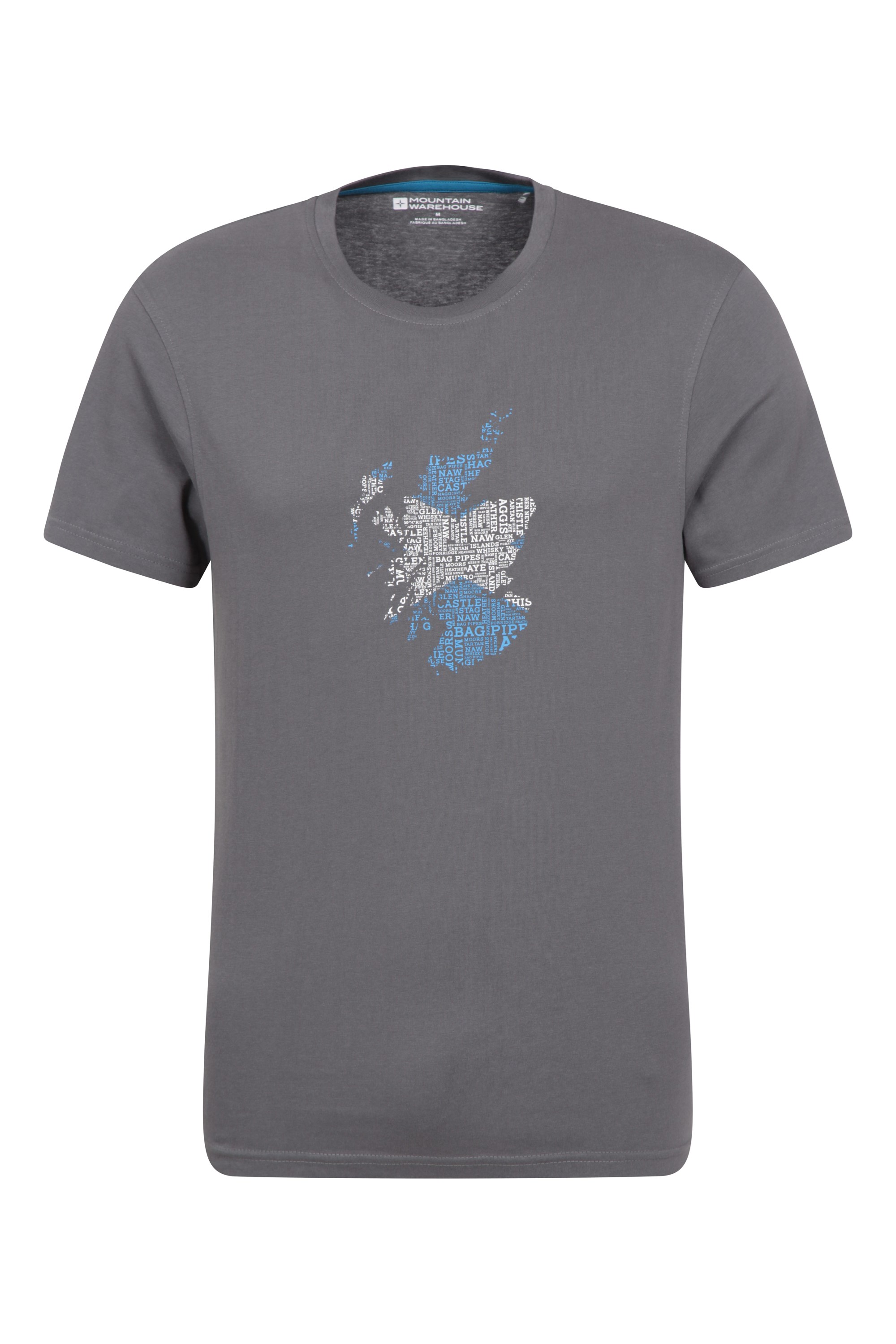 Mapa Szkocji męska koszulka - Grey