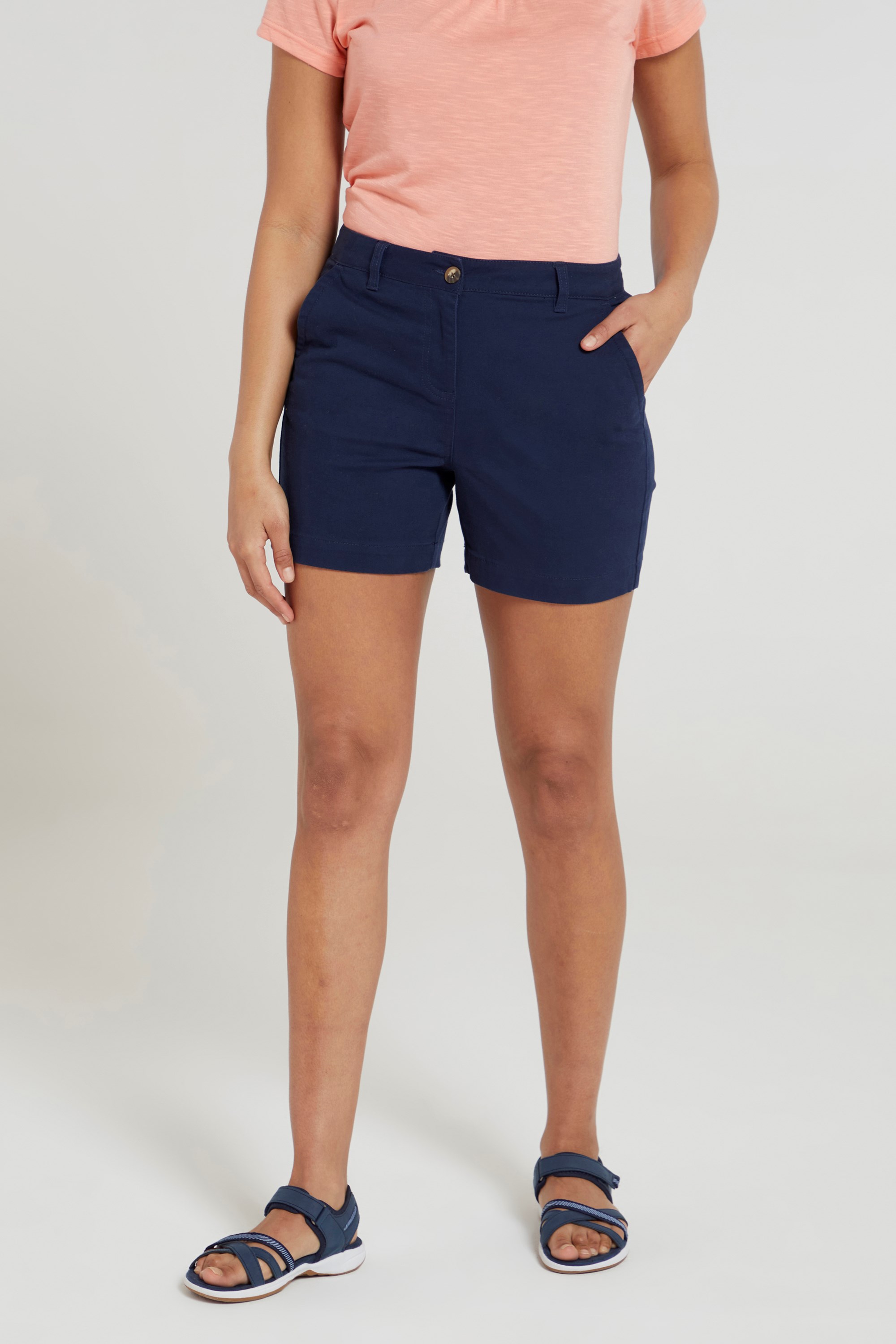 Bay Womens Organic Chino Shorts - Navy