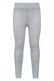 Cosmo Side Stripe Kids Leggings Grey