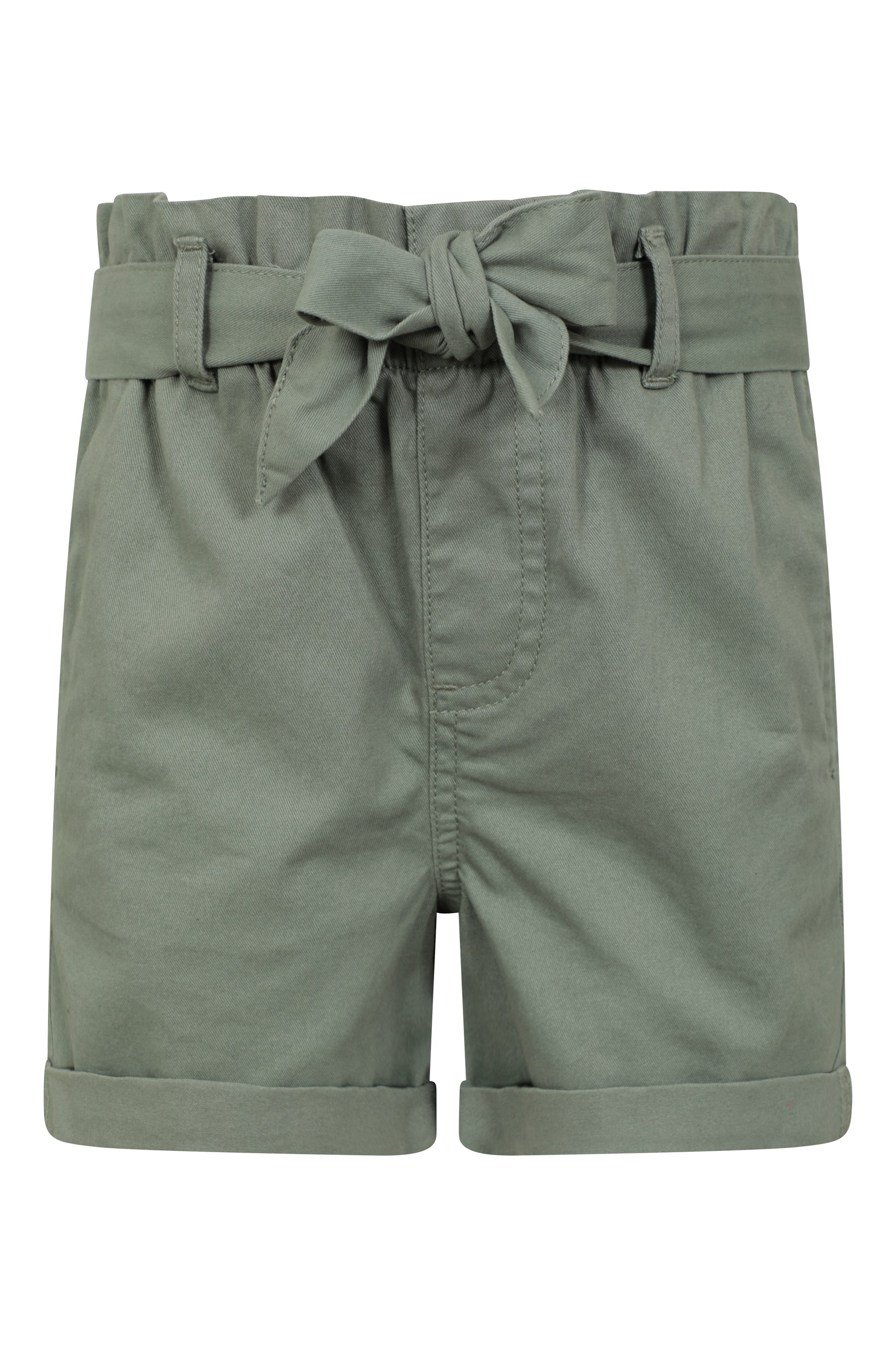 Army green paperbag store shorts