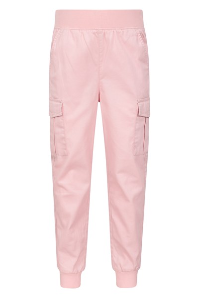 Kids Cargo Trousers - Pink