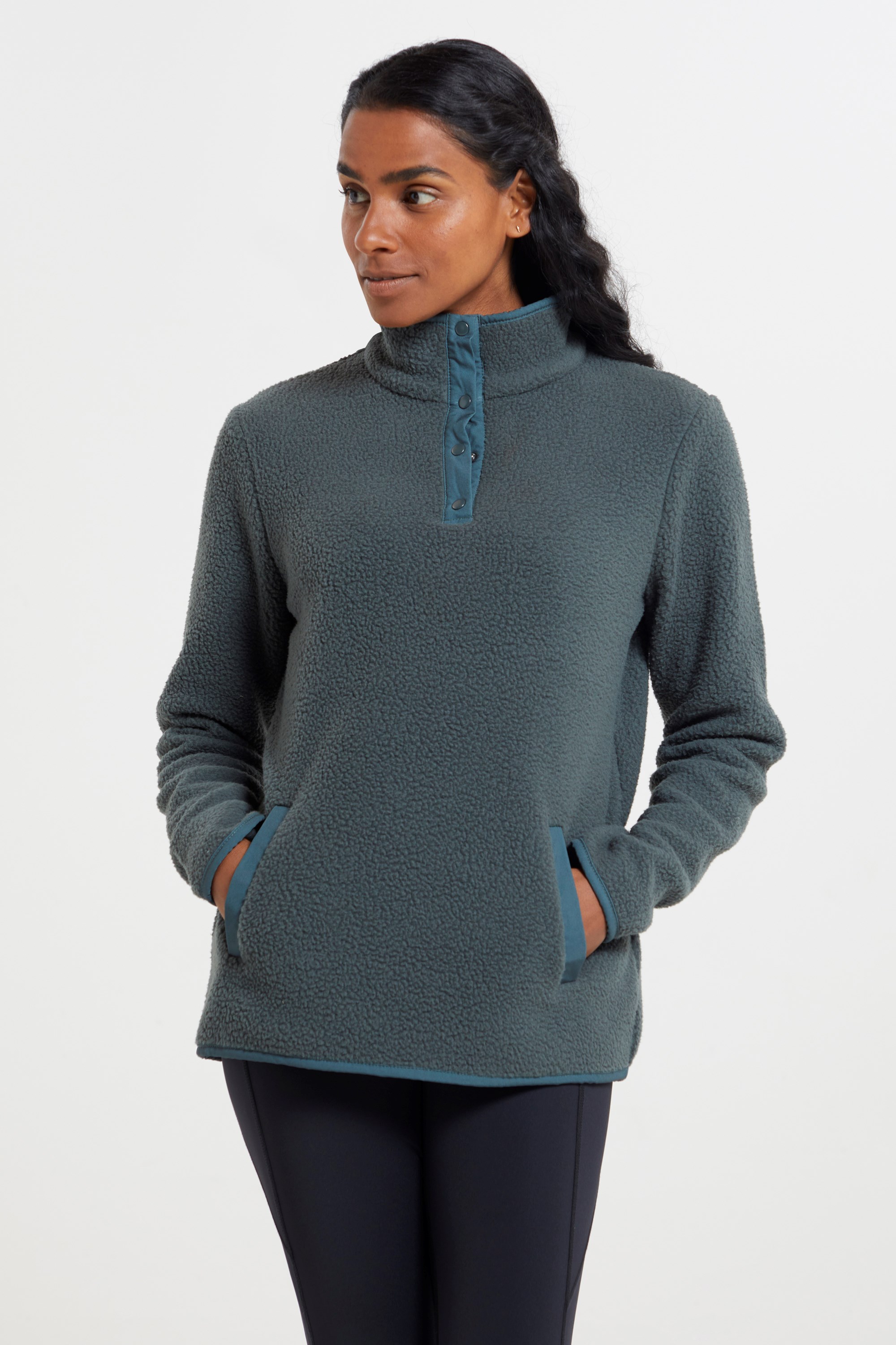 Incline Womens Button Neck Fleece Mountain Warehouse CA