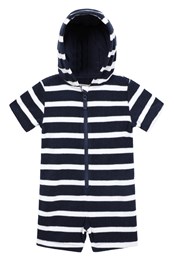 Baby Towelling All In One Navy