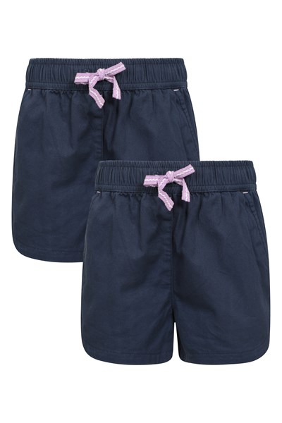 Waterfall Organic Kids Shorts - Multipack - Navy