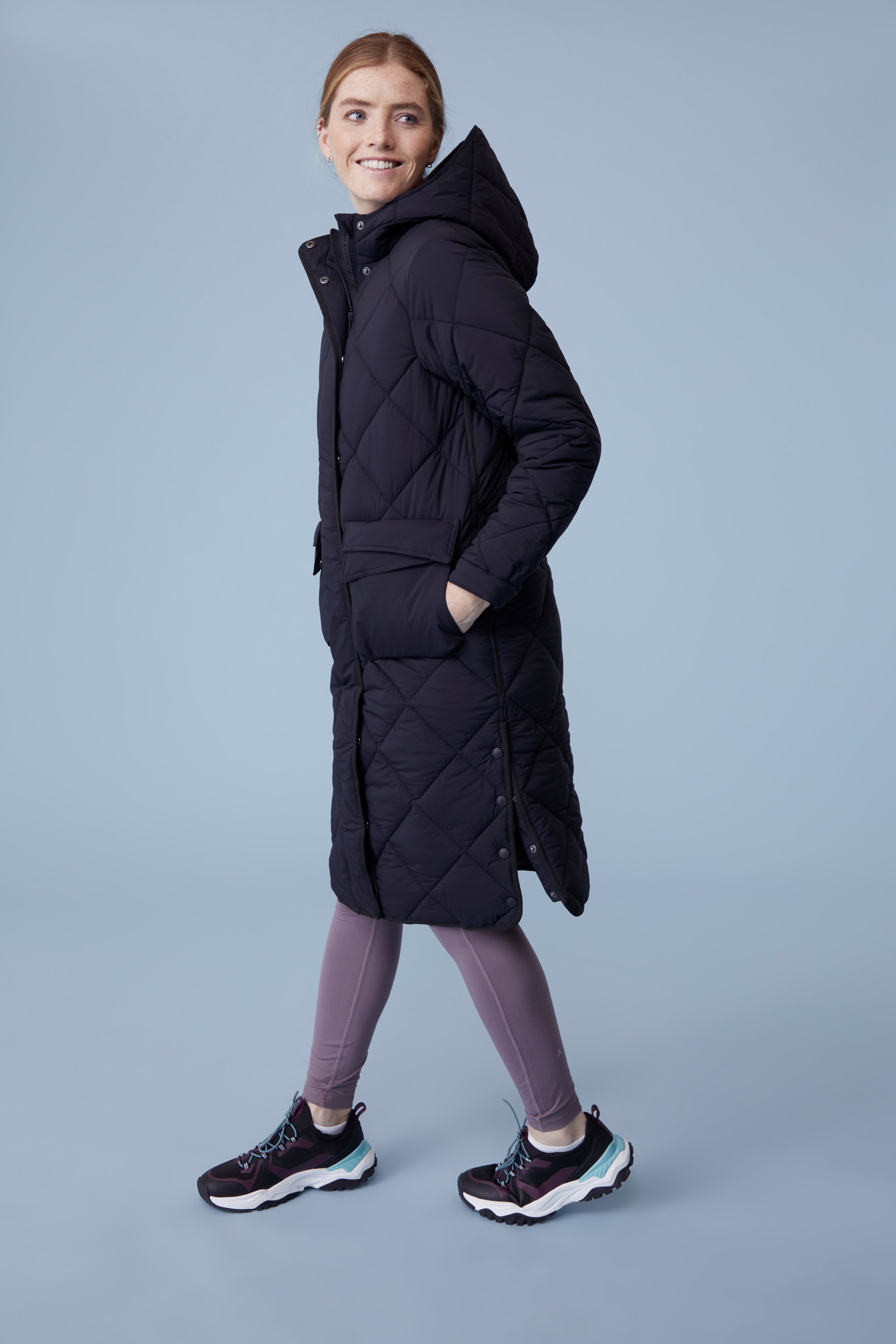 Active People Cloud Burst Damen Steppjacke - Schwarz