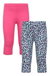 Cropped Patterned Kids Leggings Mixed
