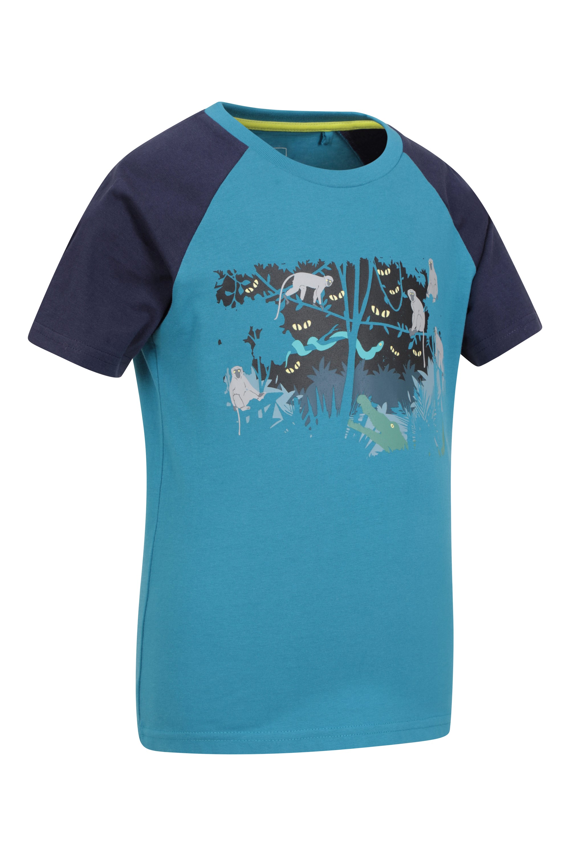 Mountain Warehouse WMS un effiloché Noeud Imprimé Femme Tee-Shirt en Bleu Marine Femme Taille 6