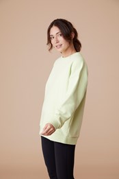 damski sweter oversize Limonkowy