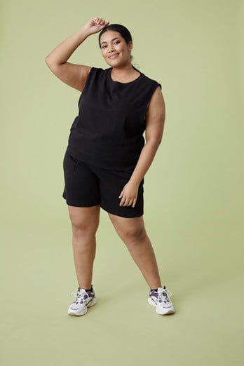 Lunar Womens Oversized Vest Black