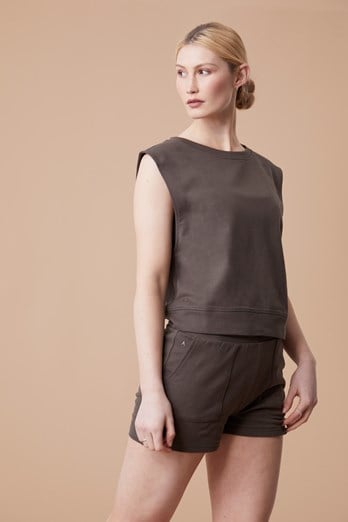 Lunar Womens Oversized Vest Khaki