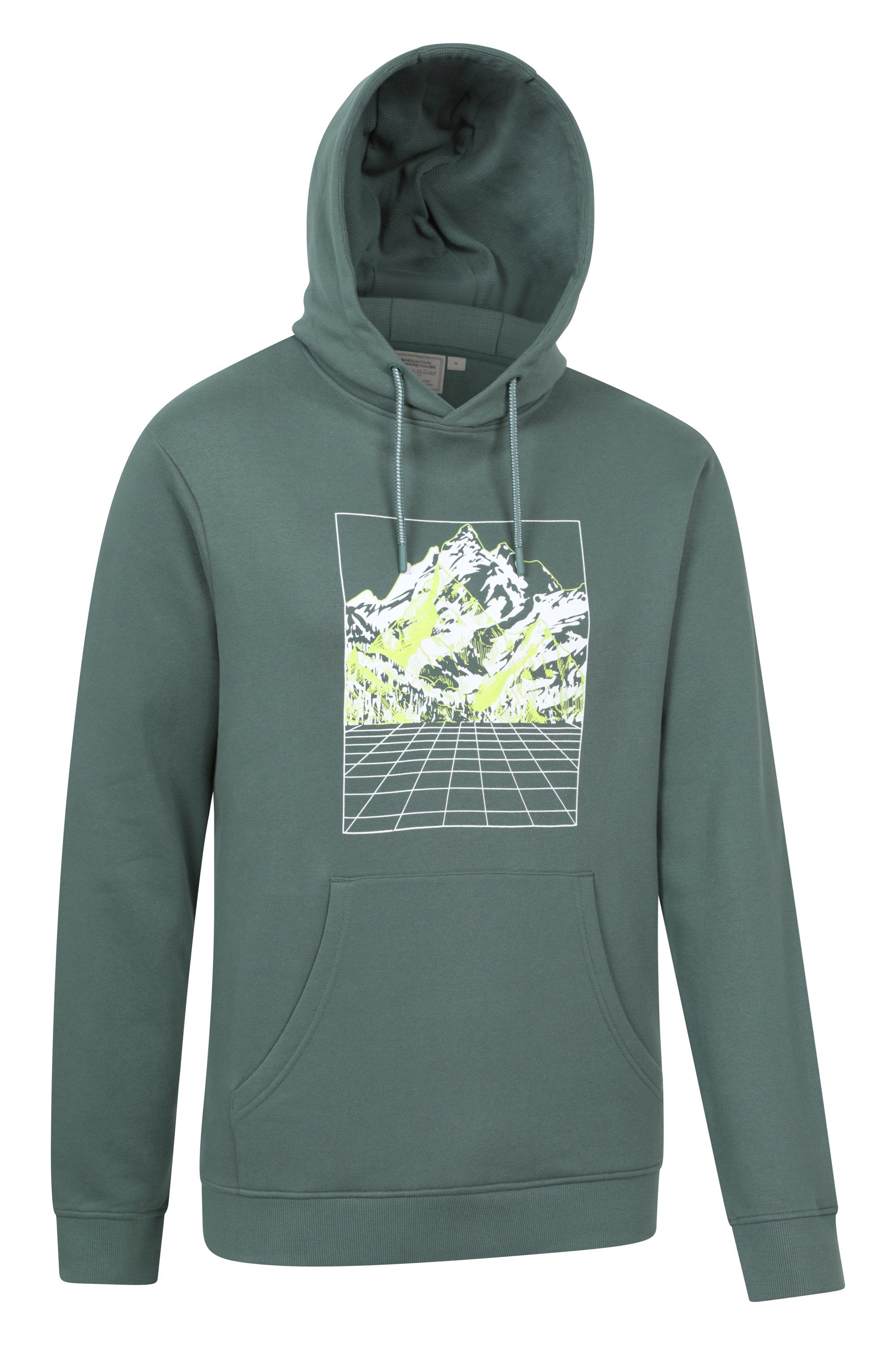 Mountain Grid Mens Hoodie