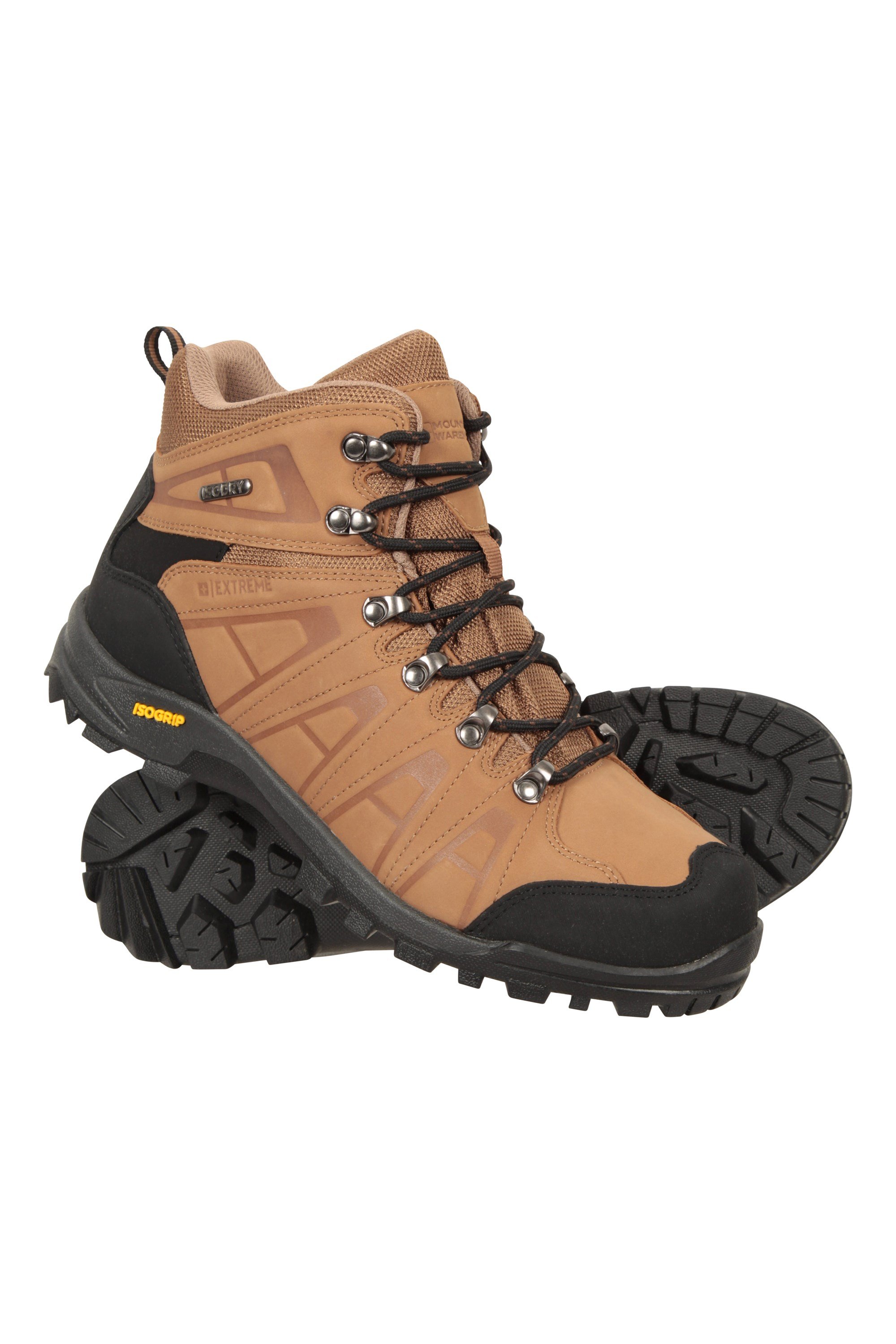 Mountain Warehouse Mountain Warehouse Extreme Men's Leather Waterproof Boots BROWN UK 7/ EU 41 