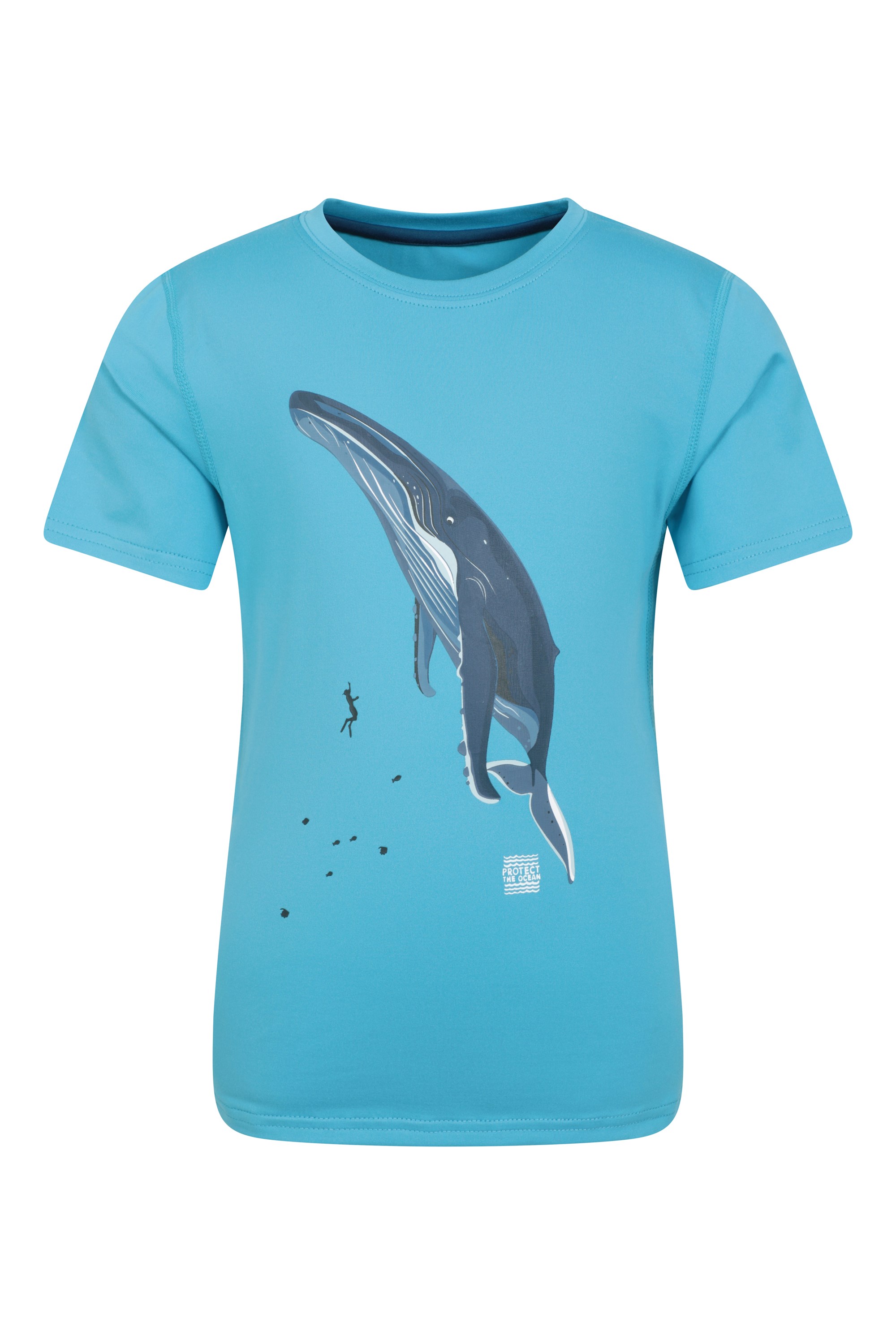 for Travelling Mountain Warehouse Glow in The Dark Sharks Kids Tee Camping Fun Design Lightweight Girls & Boys T-Shirt Breathable Top 
