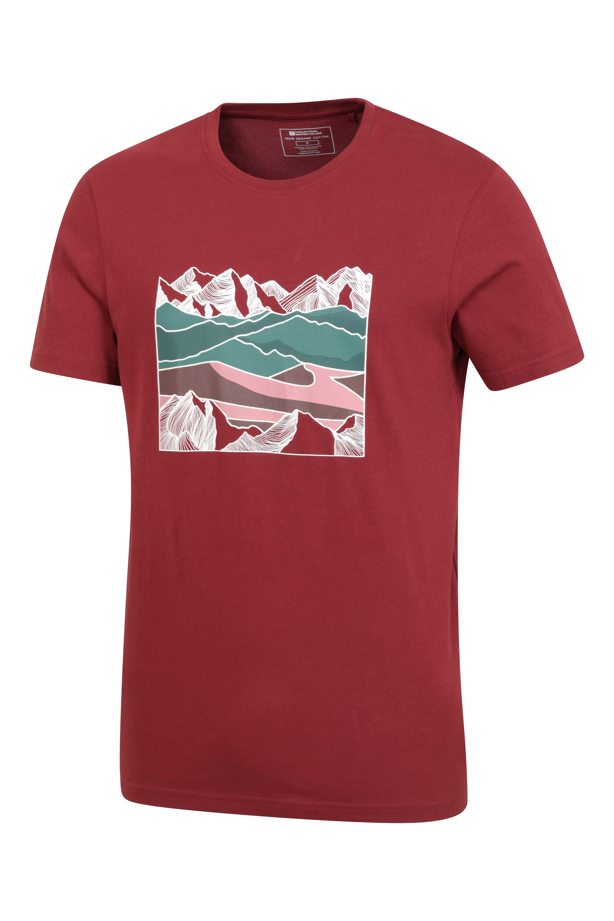 Linear Mountain Mens T-Shirt
