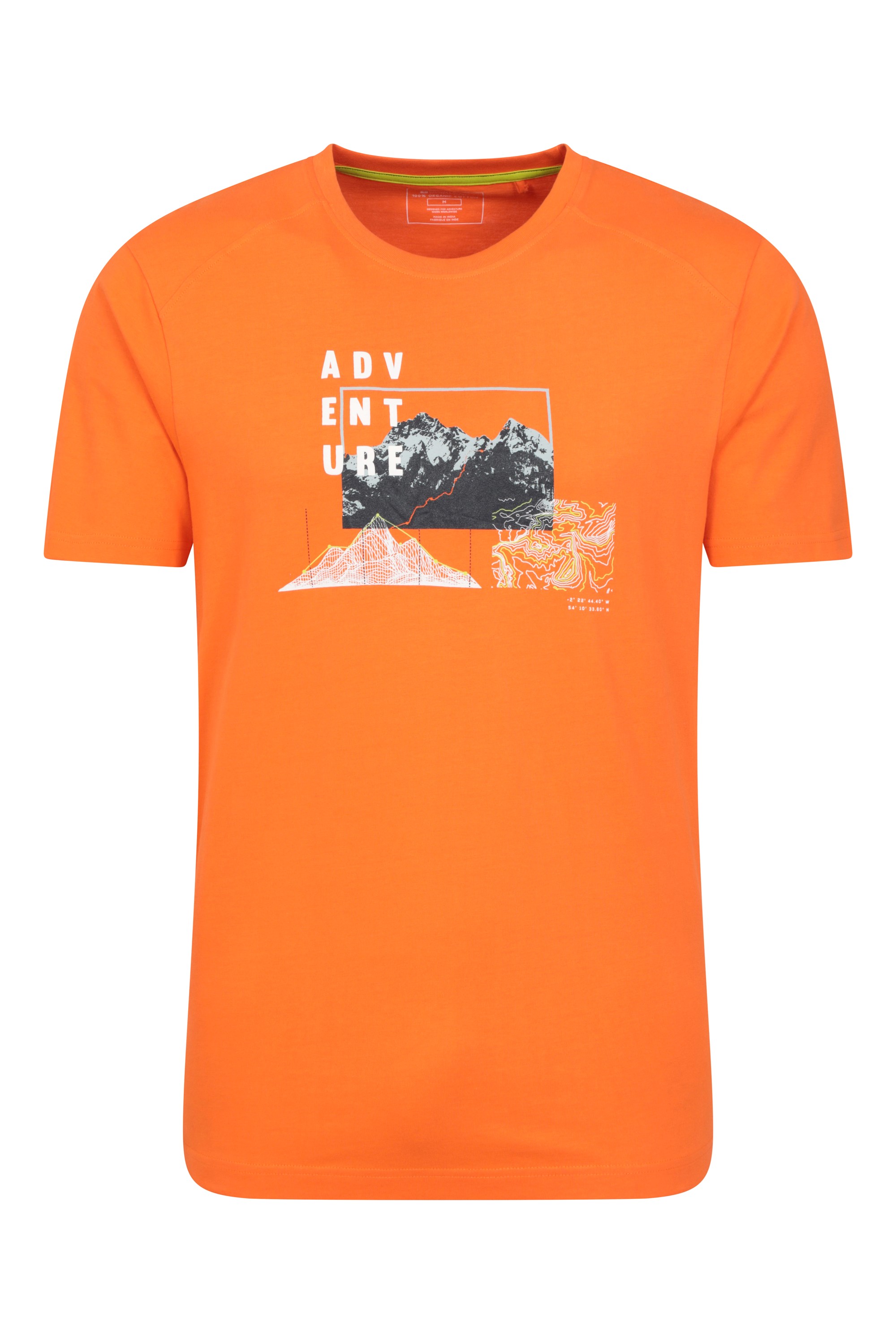Ideal para Viajes y acampadas Alta absorción de la Humedad Secado rápido Cuidado fácil Mountain Warehouse Camiseta Aspect Serigrafiada Ligera para Hombre 