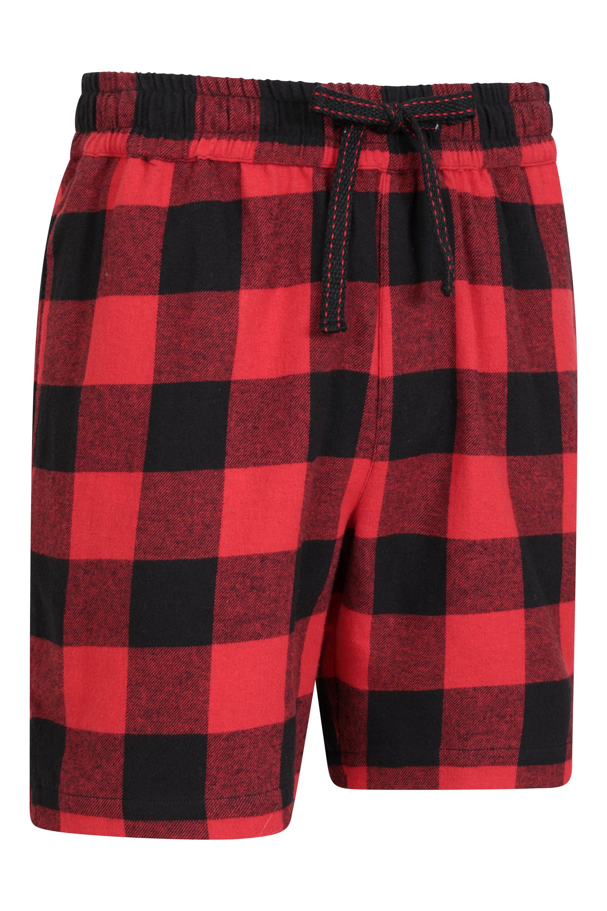 Mens checked pyjama shorts hot sale