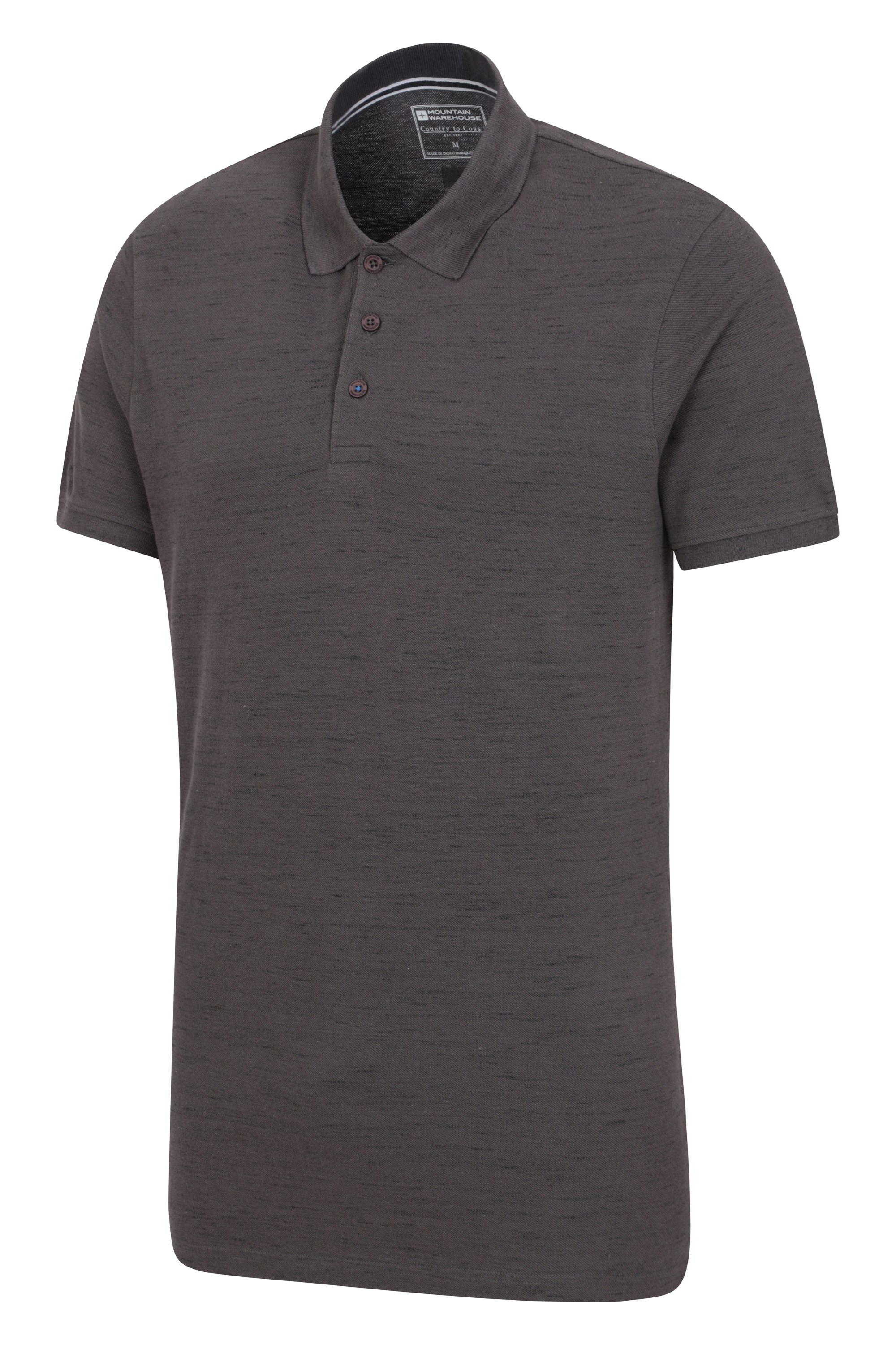 Dawnay Pique Slub Textured Mens Polo Shirt Mountain