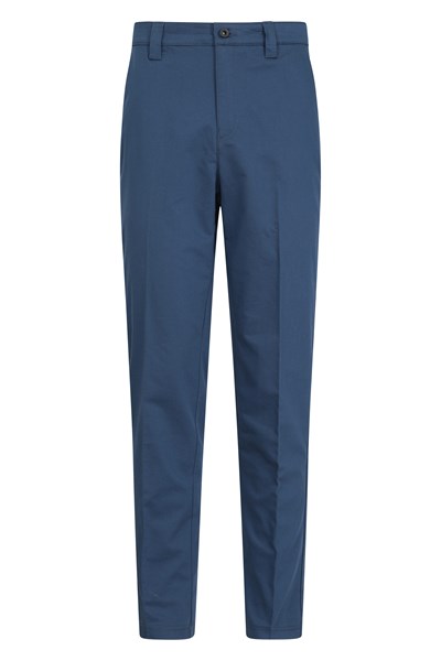 Mens Sweat Wicking Golf Trousers - Long Length - Navy