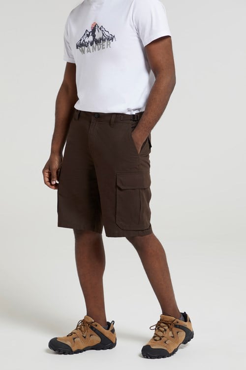 100% Cotton Men Cargo Short Pants Casual Shorts Cargo Pants Khaki