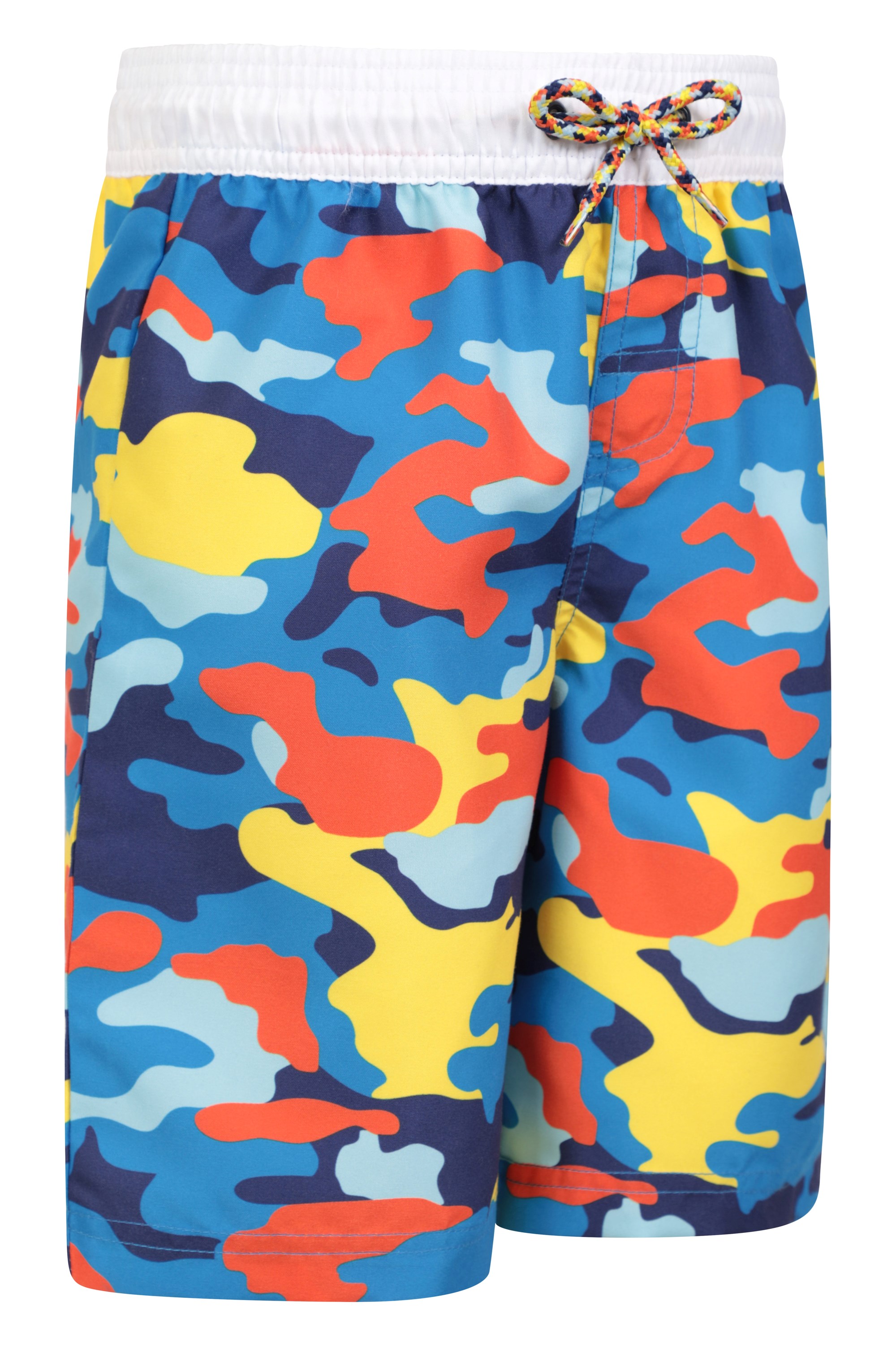 Quick Drying Girls Summer Beach Trouser Best for Poolside UV Protection Mountain Warehouse Kids Printed Swimming Shorts Lightweight Childrens Swim Pants Easy Care 