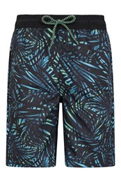 Wave Longer Length Kids Boardshorts Tropics