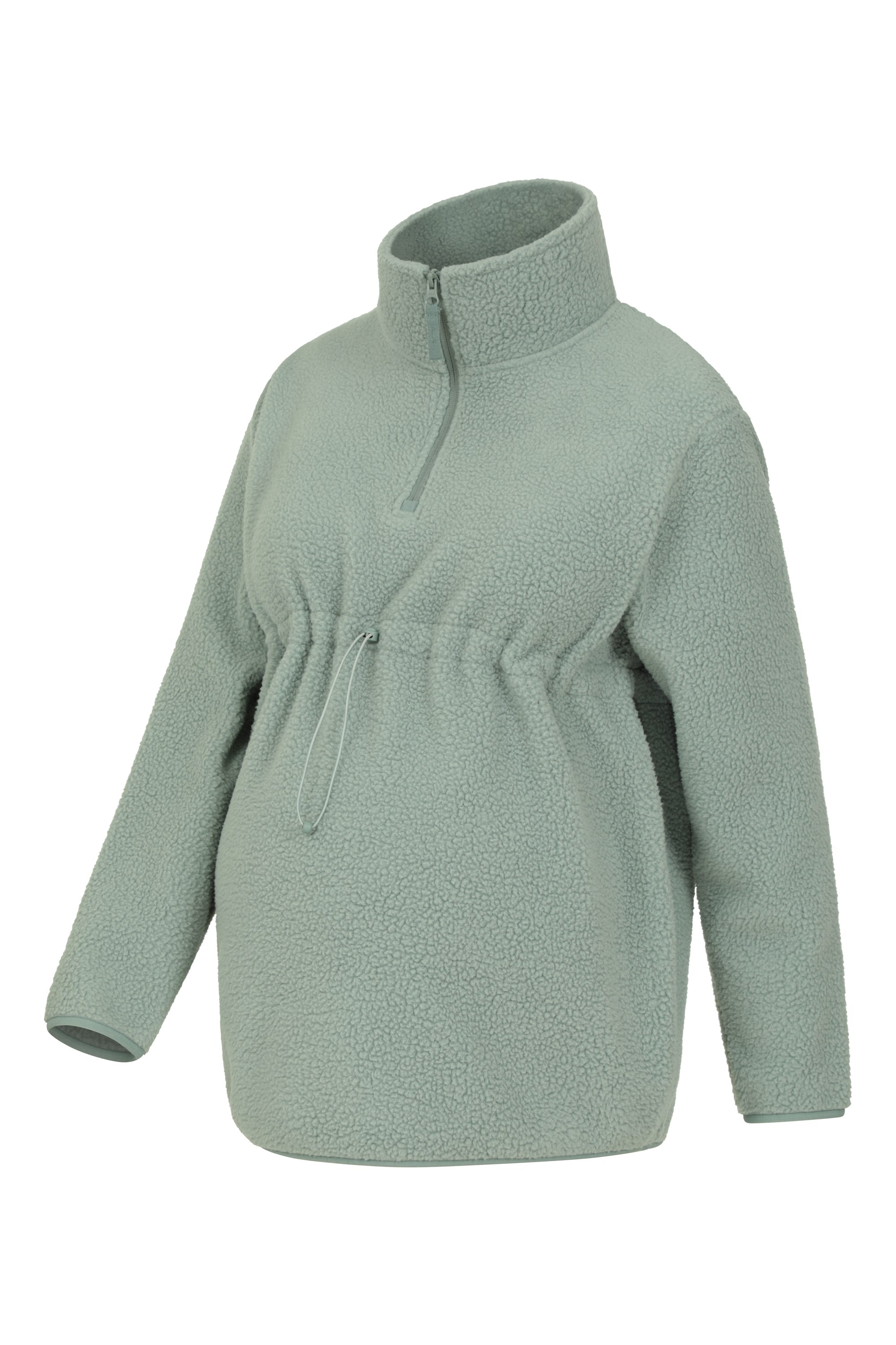 Cozy Maternity Sherpa Half-Zip Fleece