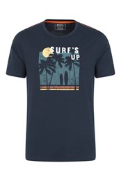 Męska koszulka organiczna „Surfs Up“